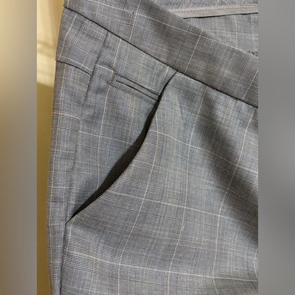The Limited Drew Fit Gray Plaid Trousers Sz 8 - Picture 5 of 8